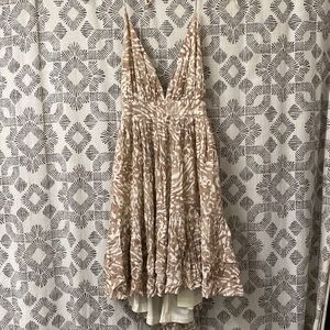 Backless halter dress